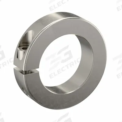 RULAND MANUFACTURING Shaft Collar: 1-Piece, Metric, Round, Clamp-On, 50 mm Bore Dia - Stainless Steel Shaft Collars