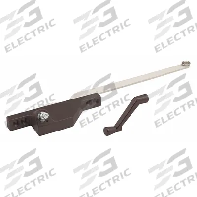 TRUE HARDWARE Window Operator: Crank, Handle Included, Non-Handed, Frame, Brown - Awning & Casement Window Operators & Handles