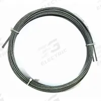 APPROVED VENDOR Wire Rope: Vinyl, Stainless Steel, 7 x 7, 54 lb Working Load Limit, 25 ft Overall Lg (MPN 33RF74). Key specifications — End Type: Plain; Brand: APPROVED VENDOR.