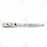 GEARWRENCH Hand Ratchet: Pear, Reversible, 7 in Overall Lg, Full Polish Chrome, 3° Min Arc Swing (MPN 81054). Key specifications — attr1205598: Reversible; attr1205605: Quick-Release Not Included; attr1205626: Full Polish Chrome; attr1228094: Standard Length; attr1205607: Pear; attr1205624: GEARWRENCH.