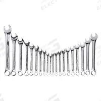 WESTWARD Combination Wrench Set: Alloy Steel, Chrome, 20 Tools, 15° Head Offset Angle, Offset (MPN 33M575). Key specifications — attr309520: Chrome; attr309519: Alloy Steel; attr324929: WESTWARD; attr309512: Canvas Pouch; attr309522: No; attr309533: No.