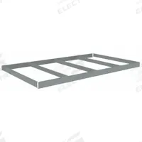 TENNSCO Shelf: 84 in x 42 in, 1,750 lb Load Capacity, Gray, Shelf (MPN ZLCS-8442). Key specifications — Includes: (4) Beams; Shelf Configuration: Single Straight; Color: Gray; Frame Material: Steel; Brand: TENNSCO; Frame Finish: Zinc Plated; Product Type: Shelf.