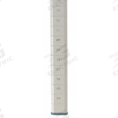 METRO Shelving Post: 27 3/16 in x 1 3/4 in, Taupe, 18 ga Post Gauge, Steel - Posts for Quick-Adjust Antimicrobial Plastic Shelving