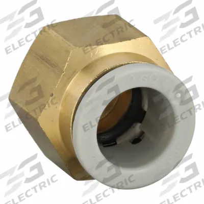 SMC Push-Fit Adapter Fitting: 10 mm OD x 1/8 in Pipe Size, Push-to-Connect x BSPT - Polybutylene & Brass Tube Fittings