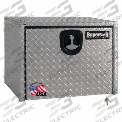 BUYERS PRODUCTS Underbody: Underbody Truck Box, Single Drop-Down Door Door, 18 in Overall Dp - Single Drop-Down Door Boxes