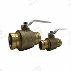 APOLLO Manual Two-Way Ball Valve: 3 in, Brass, Straight, Press x Press, 250 psi Max. Pressure (CWP) (MPN 94VLF10001B). Key specifications — Brand: APOLLO; Handle: Lever.
