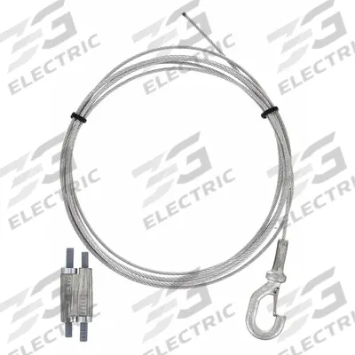 NVENT CADDY Speed Link: Galvanized Steel, 78 in Overall Lg, 100 lb Load Capacity - Wire Rope Hangers