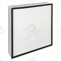 GRAINGER HEPA Air Filter: 24 in x 24 in x 5 in, 99.99% Filter Efficiency, Downstream Face (MPN 19RR64). Key specifications — Brand: GRAINGER; Frame or Header Material: Aluminum.