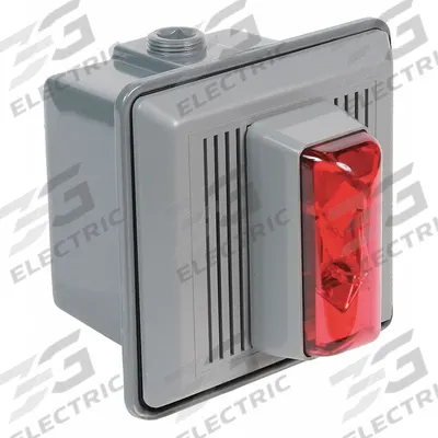 EDWARDS SIGNALING Horn Strobe: 24 V AC/24V DC, 5 1/2 in Overall Wd, 5 1/2 in Overall Lg - Horn Alarms with Strobe Light