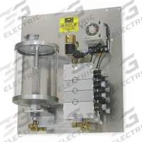 LDI INDUSTRIES Precision Metering Lubrication System: Oil, 0.5 gal Reservoir Capacity, 8 Feeds, NPT (MPN PMP360-08). Key specifications — Includes: Timer; Pump Ratio: 9:0; Brand: LDI INDUSTRIES.