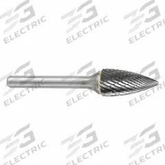 SGS PRO Carbide Bur: Pointed-End Tree, SG-5, Double Cut, 1/2" x 1" Head, 1/4" Shank (MPN 13928). Key specifications — Trade Number: SG-5; Brand: SGS PRO.