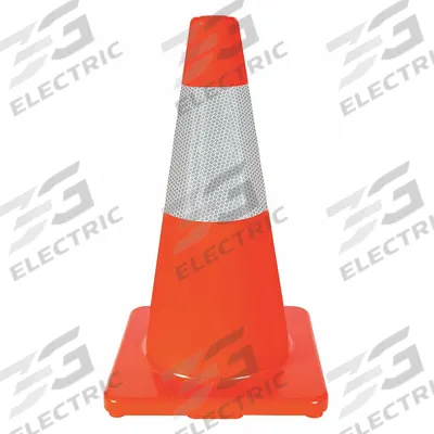 APPROVED VENDOR Traffic Cone with Bands: ASTM D4956 - 07/MUTCD/NCHRP-350, 18 in Cone Ht - Traffic Cones for Roadway Use