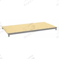 TENNSCO Shelf: 36 in x 18 in, 600 lb Load Capacity, Particleboard, Gray, Shelf (MPN ZAES-3618D). Key specifications — Decking Material: Particleboard; Includes: (2) Beams; Decking Finish: Unfinished; Shelf Configuration: Single Straight; Color: Gray; Frame Material: Steel; Brand: TENNSCO; Frame Finish: Zinc Plated.