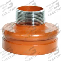 GRUVLOK Metal Pipe Straight: Straight, 6 in x 2 in, Ductile Iron, 300 psi @ 150° F, 4 in Overall Lg (MPN 0390037265). Key specifications — Brand: GRUVLOK; Maximum Operating Pressure: 300 psi @ 150° F; Fitting Pipe Size: 6 in x 2 in.