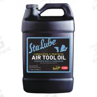 STA LUBE Air Tool Oil: Petroleum, -20°F Min. Op Temp., 225°F Max. Op Temp., Not Food Grade, Bottle (MPN SL2533). Key specifications — attr1321222: Petroleum; attr1321226: 5W; attr1321227: 22; attr1321244: STA LUBE; attr1321245: Bottle.