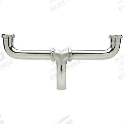 ZURN Waste Tee: Cast Brass, Chrome-Plated, Silver, 1 1/2 in Nominal Pipe Size - Drain Tees