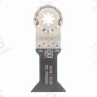 FEIN Oscillating Tool Blade: 1 3/4 in Blade Wd, 4 5/16 in Overall Lg, Bi-Metal, 1 Pieces (MPN 63502152260). Key specifications — attr1097473: Wood; attr1097476: FEIN; attr1097456: Plunge Cutting.