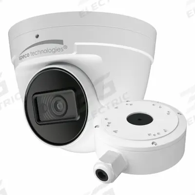 SPECO TECHNOLOGIES Camera: Turret, Fixed, 2.8 mm Max Focal Lg, 8MP, RJ45 - Varifocal Network IP Video Cameras
