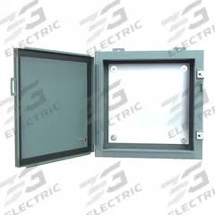 HAMMOND Electrical Enclosure: Steel, 16 in x 16 in x 6 in, NEMA 12/13, w/Panel, Solid Cover, Hinged (MPN 1418G6). Key specifications — Brand: HAMMOND; Closure Method: Clamps; Knockouts: Not Included.