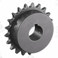 TSUBAKI Single Strand Sprocket: 40, For 1/2 in Chain Pitch, 1 in Bore Dia, 21 Teeth, Steel (MPN 40B21F-1). Key specifications — Brand: TSUBAKI.