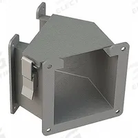 Wireway 45 Degree Elbow: 4 in Wd, 4 in Ht, 4 in, Hinged Cover with Quick-Release Latches, Steel (MPN F44LE45A). Key specifications — Cover Location: Top; Brand: HOFFMAN; With Knockouts: No.