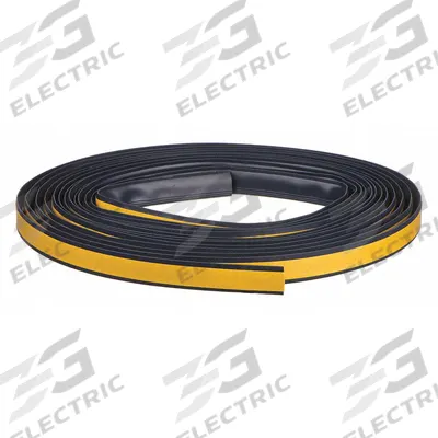PEMKO Smoke Seal: Bulb, Self-Adhesive Mounting, Std, TPE, 25 ft Overall Lg - Smoke Seals