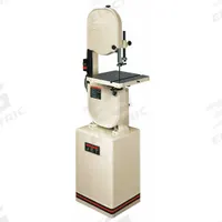 JET Band Saw: Vertical, 115/230V AC, 13 1/2 in Throat Dp - Vertical, 3,000 SFPM, 1 Phase (MPN 708115K). Key specifications — attr313141: 3,000 SFPM; attr313142: 10° Left to 45° Right; attr313144: 1; attr313145: Vertical; attr325087: JET.