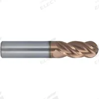 CLEVELAND Ball End Mill: Carbide, T-Max Coated, 7 Flute, 1/8" Mill Dia, 3/8" LOC, 1-1/2" OAL (MPN C70908)