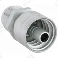 AEROQUIP Hydraulic Crimp Fitting: Steel x Steel, Straight, -6 For Hose Dash Size, Male x Genderless (MPN 1AA10MJ6). Key specifications — Fitting Gender: Male x Genderless; Fitting Connection Type: JIC x Crimp; Thread Size: 7/8"-14; For Hose Dash Size: -6; Brand: AEROQUIP.