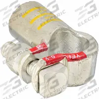 ECO-MAX Battery Terminal: Right Elbow, Crimp, 4/0 ga, Yellow Color, Positive, Copper/Tin (MPN 058436-1). Key specifications — Contact Material: Tin; Alignment: Right Elbow; Color Code: Yellow; Connection Type: Crimp; Gauge: 4/0 ga; Polarity: Positive; Brand: ECO-MAX.