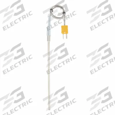 Dayton Thermocouple Probe: -325°F to 2,280°F /-200°C to 1,250°C, Type K, Rounded Tip - Thermocouples for Gas Applications
