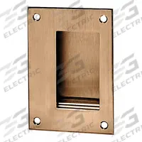 ROCKWOOD Recessed Pull Handle: Threaded Holes, Bronze, Bronze, Tray, 5 in Overall Lg, Rectangular (MPN 94.10). Key specifications — Mounting Type: Threaded Holes; Brand: ROCKWOOD; Color: Bronze; Finish: Satin Clear Coated; Material Family: Bronze.