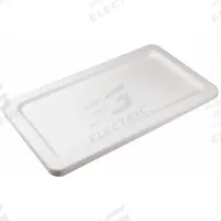 VIKAN Tub Cart Lid: 47 in Overall Lg, 27 in Overall Wd, 1 3/4 in Overall Ht, 4LMJ8, MDPE, White (MPN 69125). Key specifications — Material: MDPE; Color: White; Closure: Snap-On Lid; Brand: VIKAN; Product Type: Lid; Compatible Grainger Part Number: 4LMJ8.