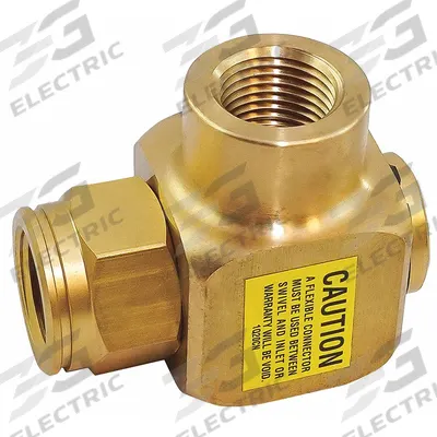 COXREELS Swivel: 3/8 in FNPT, 3/8 in FNPT, For EN/T/XTM Reel Series - Brass Hose Reel Swivels