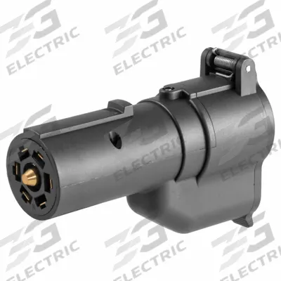 CURT Automotive Electrical Plug: 7-Way Blade, 3 1/2 in Dia, 5 1/4 in Overall Lg (MPN 57727) - Fleet and Vehicle Maintenance