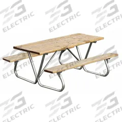 ULTRASITE Picnic Table: Pressure Treated Wood, Woodtone, 30 1/4 in Overall Ht, 72 in Overall Lg (MPN gBT158-PT6). Key specifications — Brand: ULTRASITE; Tabletop Color: Woodtone; Manufacturer Part Number: gBT158-PT6; Product Type: Picnic Table; Frame Material: Steel.