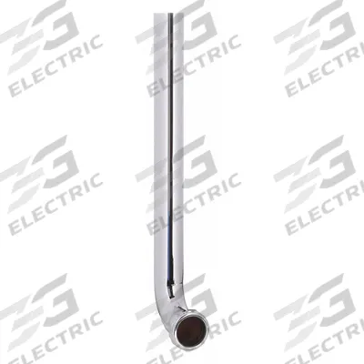 APPROVED VENDOR Waste Arm: Brass, Chrome-Plated, Silver, 1 1/2 in Nominal Pipe Size - Wall Bends