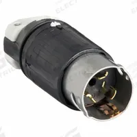 HUBBELL Locking Plug: Non-NEMA, Black/White, 125/250V AC, 50 A, 3 Pole, 4 Blade (MPN CS6365C). Key specifications — Brand: HUBBELL.