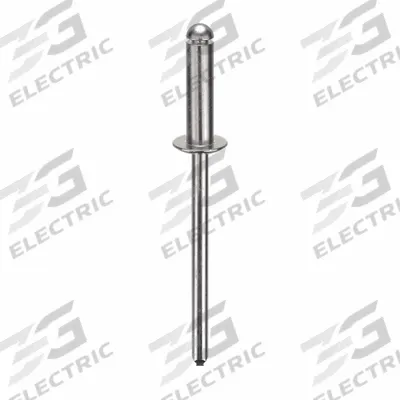 APPROVED VENDOR Blind Rivet,1 9/16 in L,1/8 in dia,PK500: Inch, 1 9/16 in Overall Lg, 15/32 in Body Lg - Domed-Head Blind Rivets