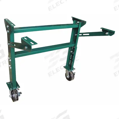 APPROVED VENDOR Conveyor Support Stand: For 22 in Between Frame Wd, 22 7/8 in Min. Ht - Mobile Caster-Mount Conveyor Support Stands
