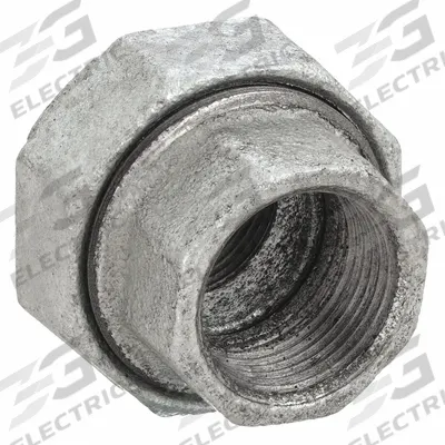 APPROVED VENDOR Metal Pipe Straight: Union, 1/4 in x 1/4 in, Malleable Iron (MPN 5P956) - Medium-Pressure Threaded Pipe Fittings