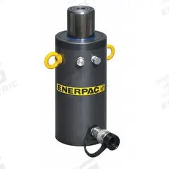 ENERPAC Hydraulic Ram: Single Acting, 50 ton Nominal Capacity, 10 in Nominal Stroke Lg, Steel (MPN HCG5010). Key specifications — attr98927: ENERPAC.