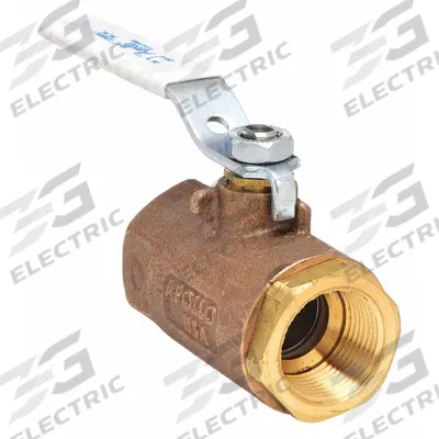 APOLLO Manual Two-Way Ball Valve: 4 in Size, Bronze, Straight, FNPT x FNPT - Bronze Ball Valves