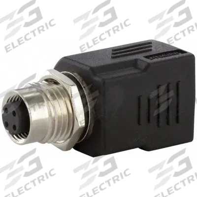 MURRELEKTRONIK Adapter: M12 Female Straight x RJ 45 Female Straight, PUR, IP20/IP68, 4 Pins - M12 Jack to RJ45 Jack Panel Feed-Through Adapters