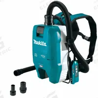 MAKITA Cordless Backpack Dust Extractor: HEPA, Dry, 0.5 gal Tank, (1) Bare Tool, 67 cfm, Plastic (MPN GCV06Z). Key specifications — attr118071: No; attr118082: Plastic; attr118063: (1) Bare Tool; attr118066: HEPA; attr118075: Dry; attr118056: Battery Not Included.
