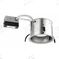 LED Recessed Down Light: Airtight Remodel, 6 in Dia, 900 lm, 4000K, 11.5 W, 120V AC (MPN IC22RLED G4 09LM 40K 90CRI 120 FRPC). Key specifications — Voltage: 120V AC; Trim Color: Available Separately; Brand: JUNO LIGHTING; Ceiling Type: Flat Ceiling; Reflector or Baffle Color: No Reflector or Baffle; Trim Style: Available Separately; Dimmable: Yes; Color Temperature: 4000K.