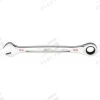 MILWAUKEE Ratcheting Combination Wrench: Chrome Vanadium Steel, Chrome, 13/16 in Head Size, Std (MPN 45-96-9226). Key specifications — attr309600: 13/16 in; attr309611: Chrome; attr309610: Chrome Vanadium Steel; attr309604: No; attr309612: No; attr309613: No; attr309615: No; attr324932: MILWAUKEE.