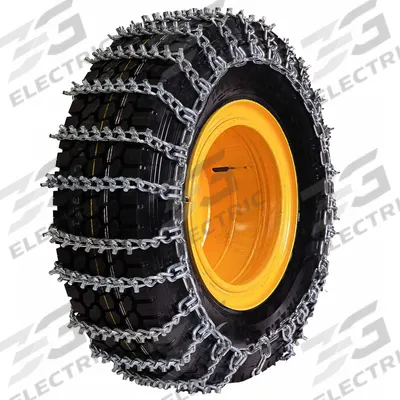 PEWAG Studded Tire Chain Assembly: Tire Chain, Skid Loaders, Nickel Manganese Alloy - Tire Chains