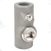 Sealing Fitting - Vertical and Horizontal: Aluminum, 1 in Trade Size, Female, 5 1/16 in Overall Lg (MPN EYSEF100AL). Key specifications — Brand: APPLETON ELECTRIC; Finish: Powder Coated; Connection Type: Threaded; Thread Gender: Female; Ends - Hazardous Fittings: 1 in FNPT x 1 in MNPT; Material: Aluminum; Hazardous Location Rating: Class I, Division 1 and 2, Groups B, C, D; Thread Type: NPT.