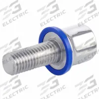Hygienic Hex Head Screws: Stainless Steel, Partially Threaded, M10, 26 mm Min Thread Lg, Grade 316L (MPN 1580-M10-40-PL-H). Key specifications — Brand: JW WINCO; Washer Type: FDA-Approved Pre-Mounted Sealing.